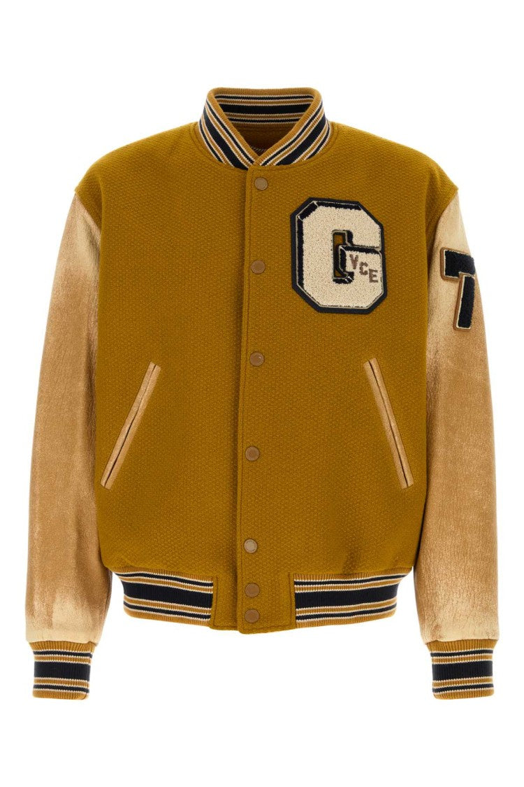 Golden Goose Ochre Wool Aleandro Bomber Jacket