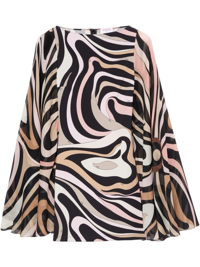 Pucci Flowing Dress With Wide Sleeves