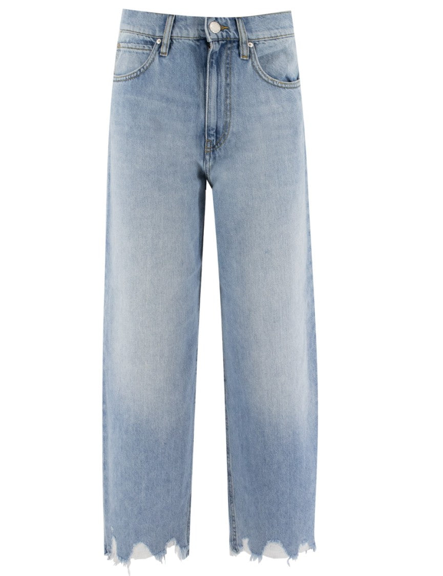 Pinko Jeans With Frayed Hem