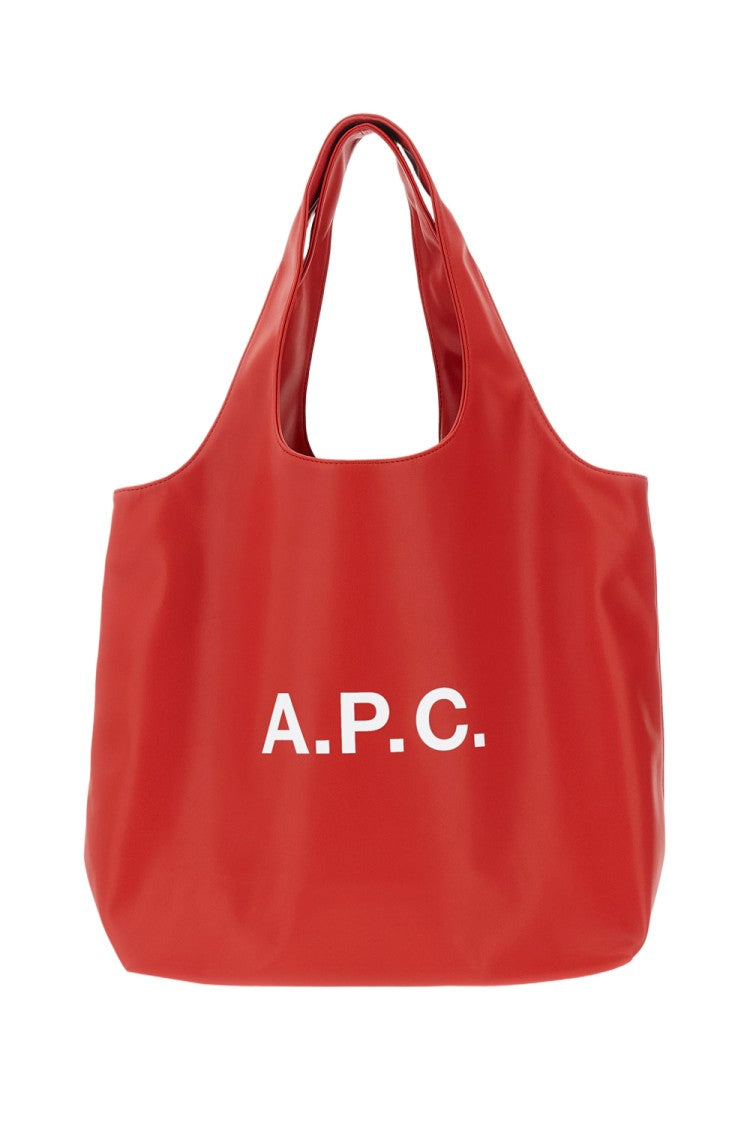 A.P.C. Red Tote Ninon Faux Leather Bag