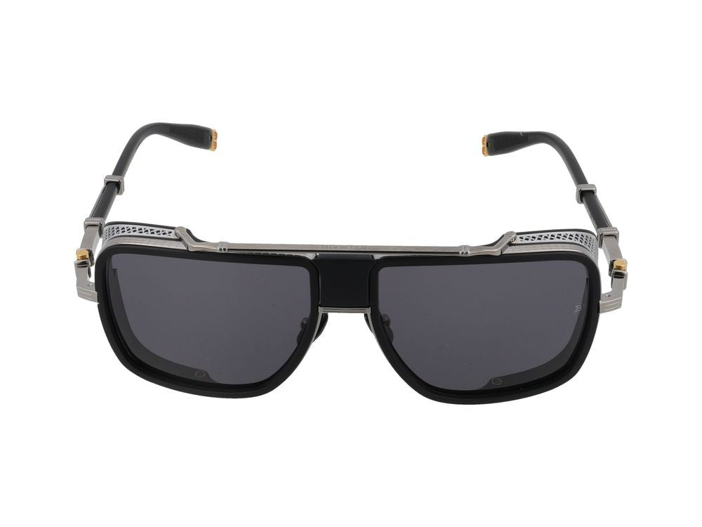 Balmain Oversized Hardware Square Frame Sunglasses