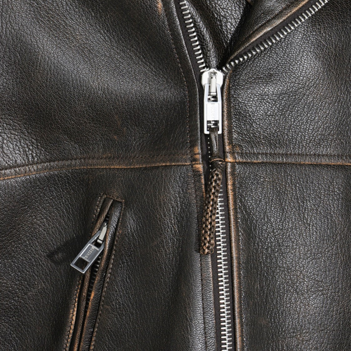 Moschino Brown Leather Jacket