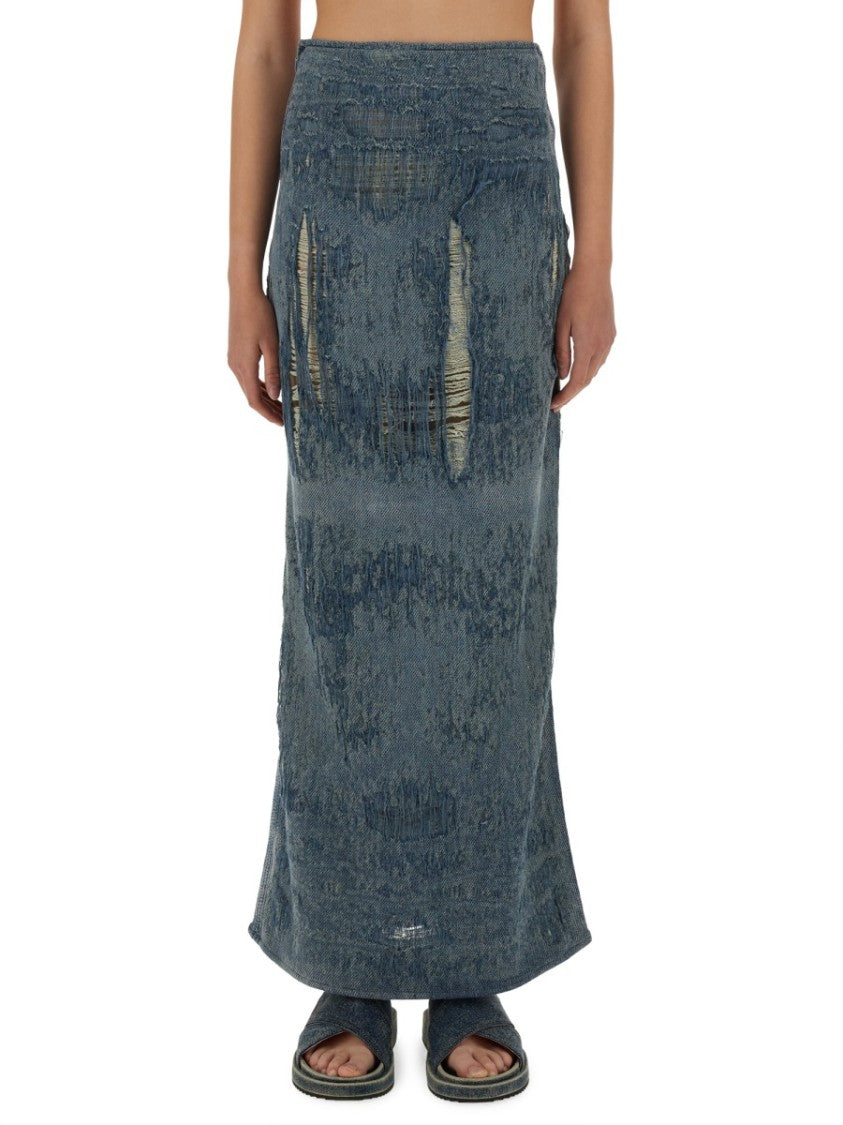 Diesel "De-Megan-Fsg" Long Skirt