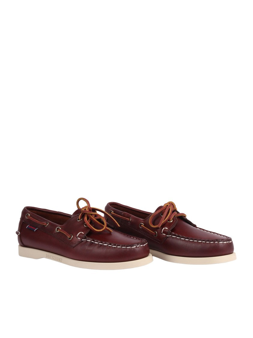 Sebago Brown Portland Waxed Leather Loafers