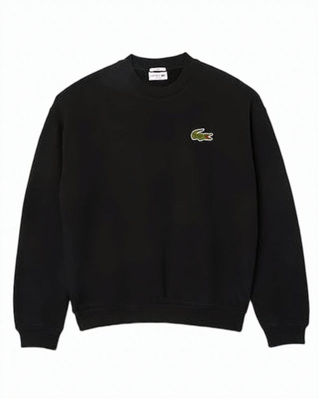Lacoste Long-Sleeve Black T-Shirt With Classic Crew Neckline