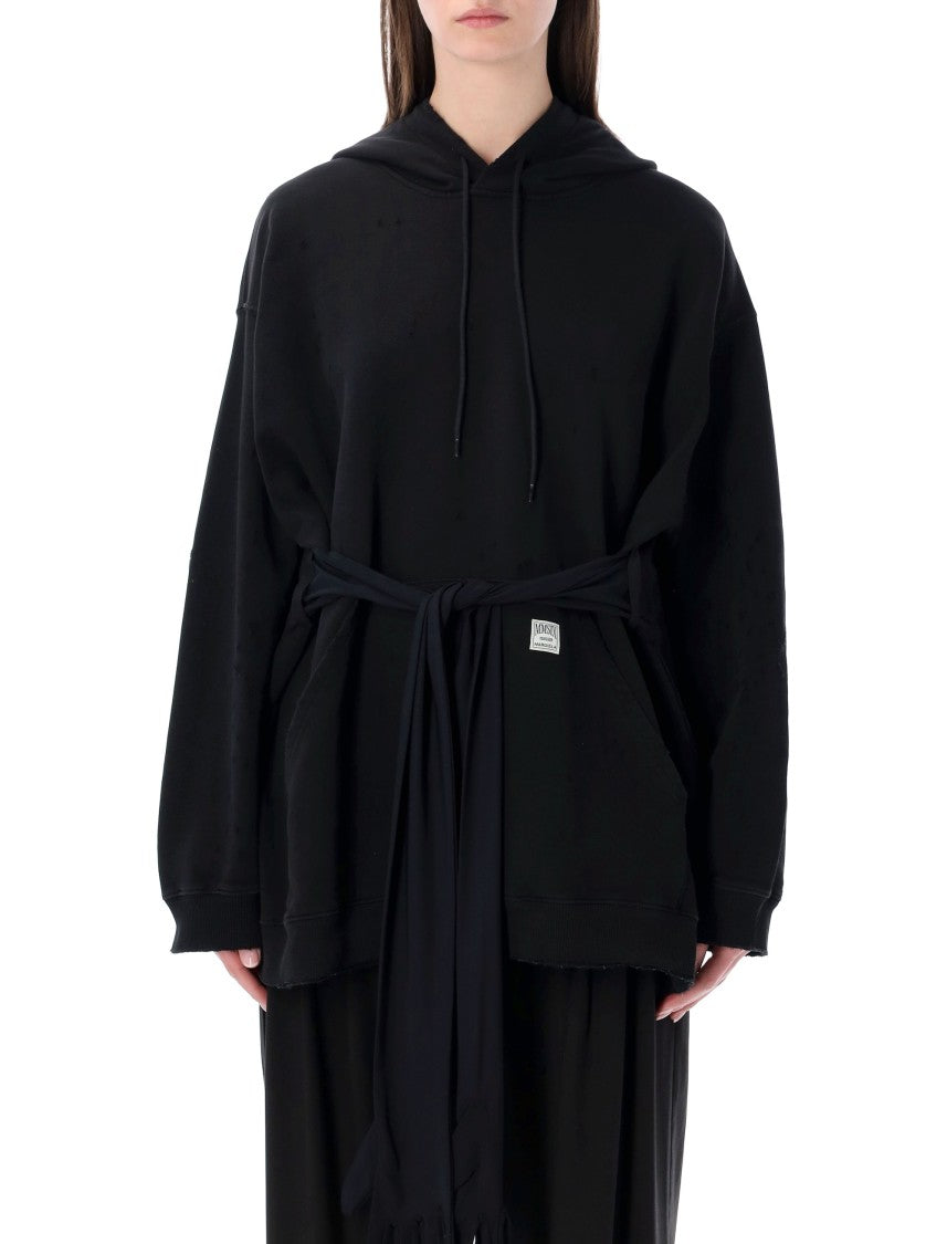 Mm6 By Maison Margiela Gloves Integrated Cotton Mini Dress