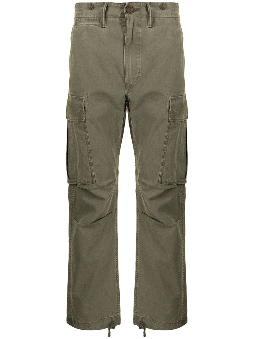Polo Ralph Lauren Dark Olive Green Vintage Military Cargo Trousers