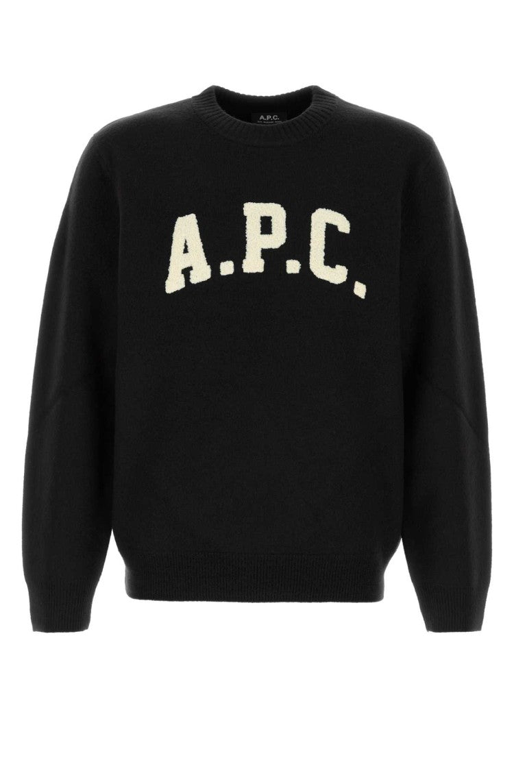 A.P.C. Black Wool Jay Sweater