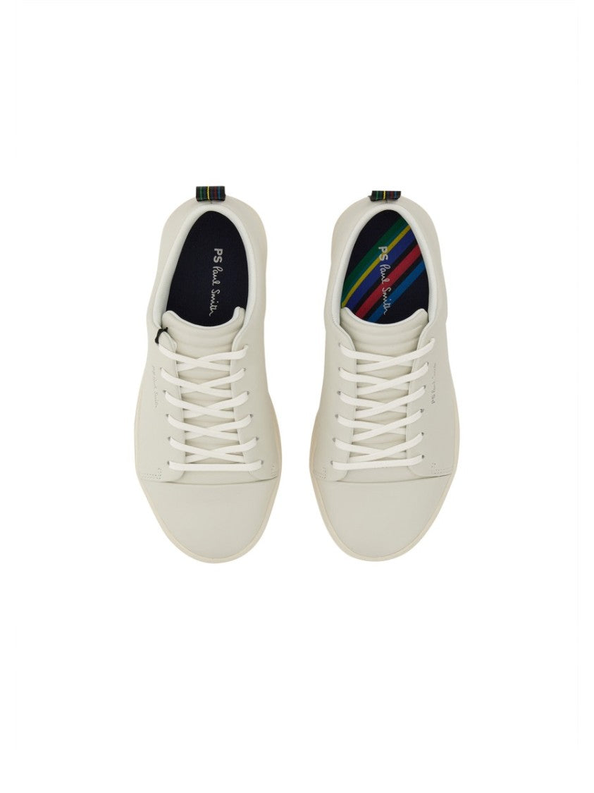 Ps Paul Smith Leather Sneakers With Contrasting Rubber Sole