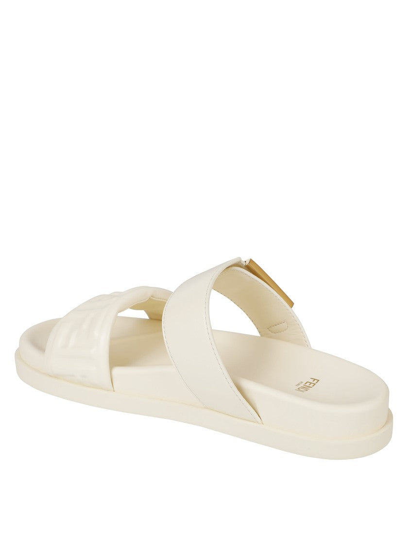 Fendi Textured Strap Sandals