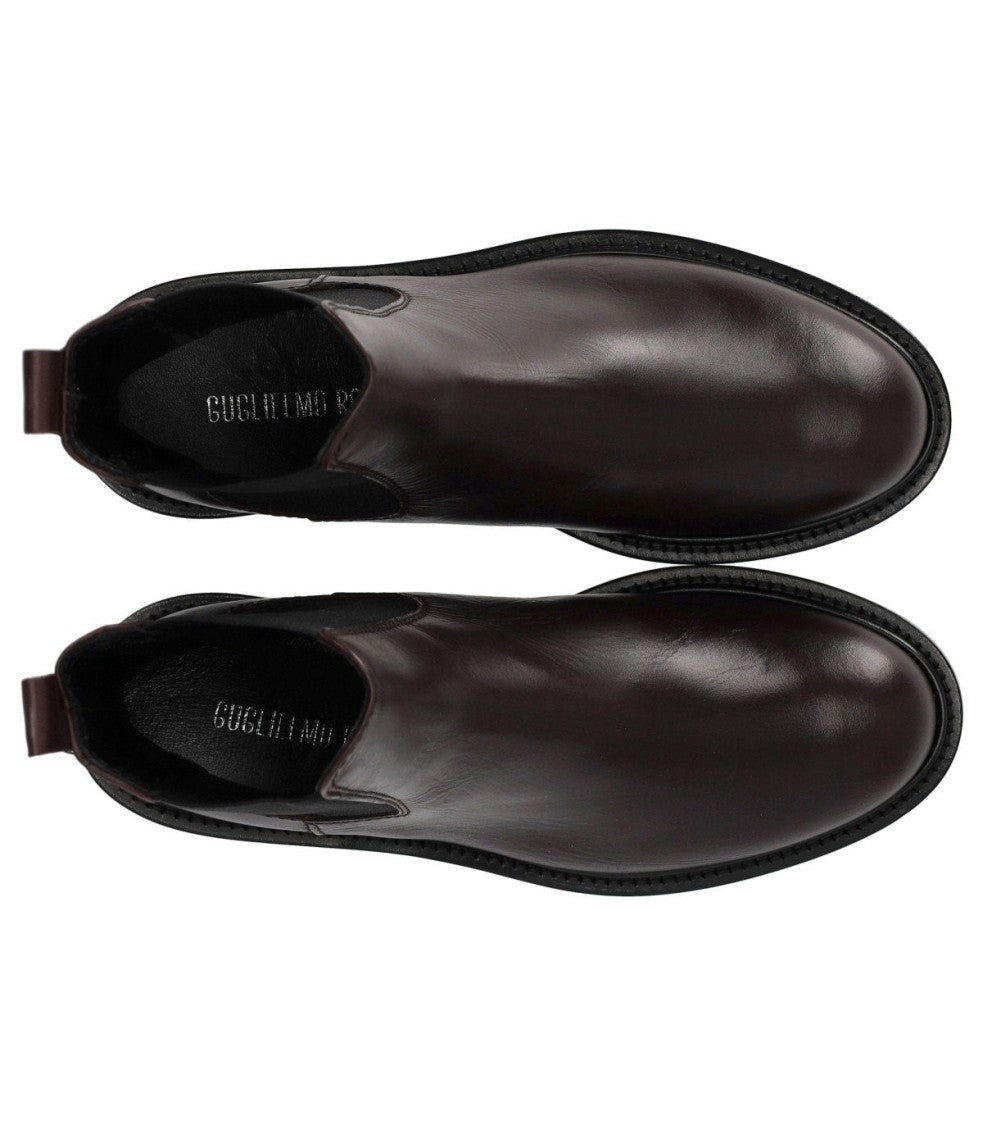 Guglielmo Rotta Peg Burgundy Chelsea Boot