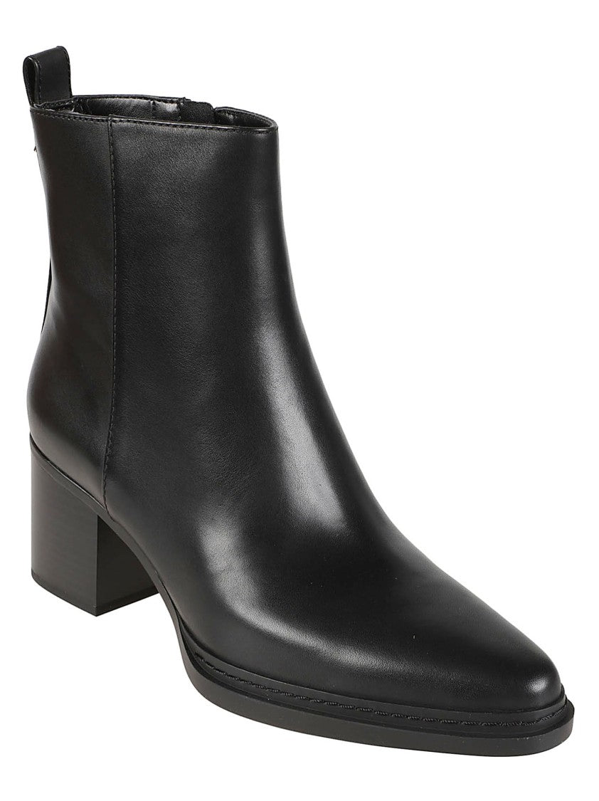 Michael Kors Lex Smooth Cow Leather Block-Heel Boots