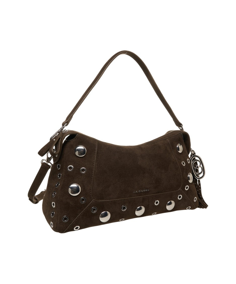 La Carrie Eco Suede Shoulder Bag