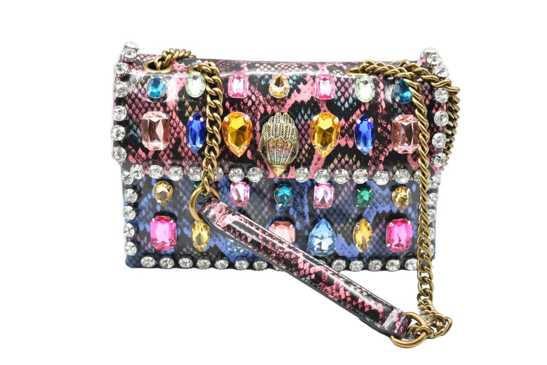 Kurt Geiger Structured Handbag With Snakeskin Pattern