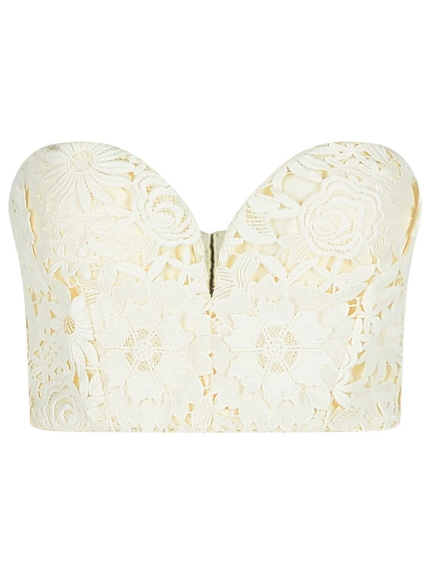 Rotate 3D' White Polyester Corset