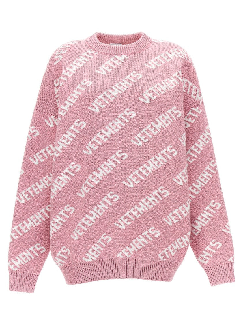 Vetements Lurex Monogram Sweater