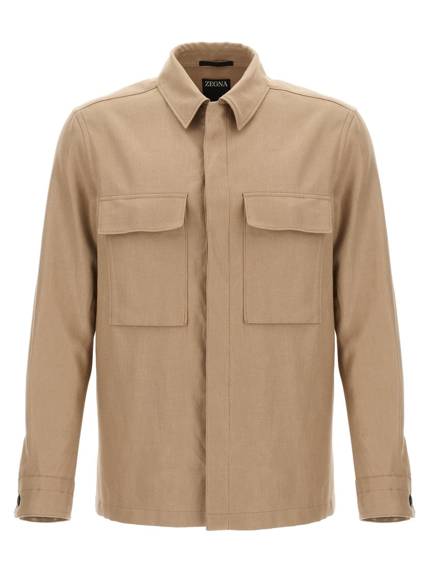 Zegna Oasi Lino Overshirt
