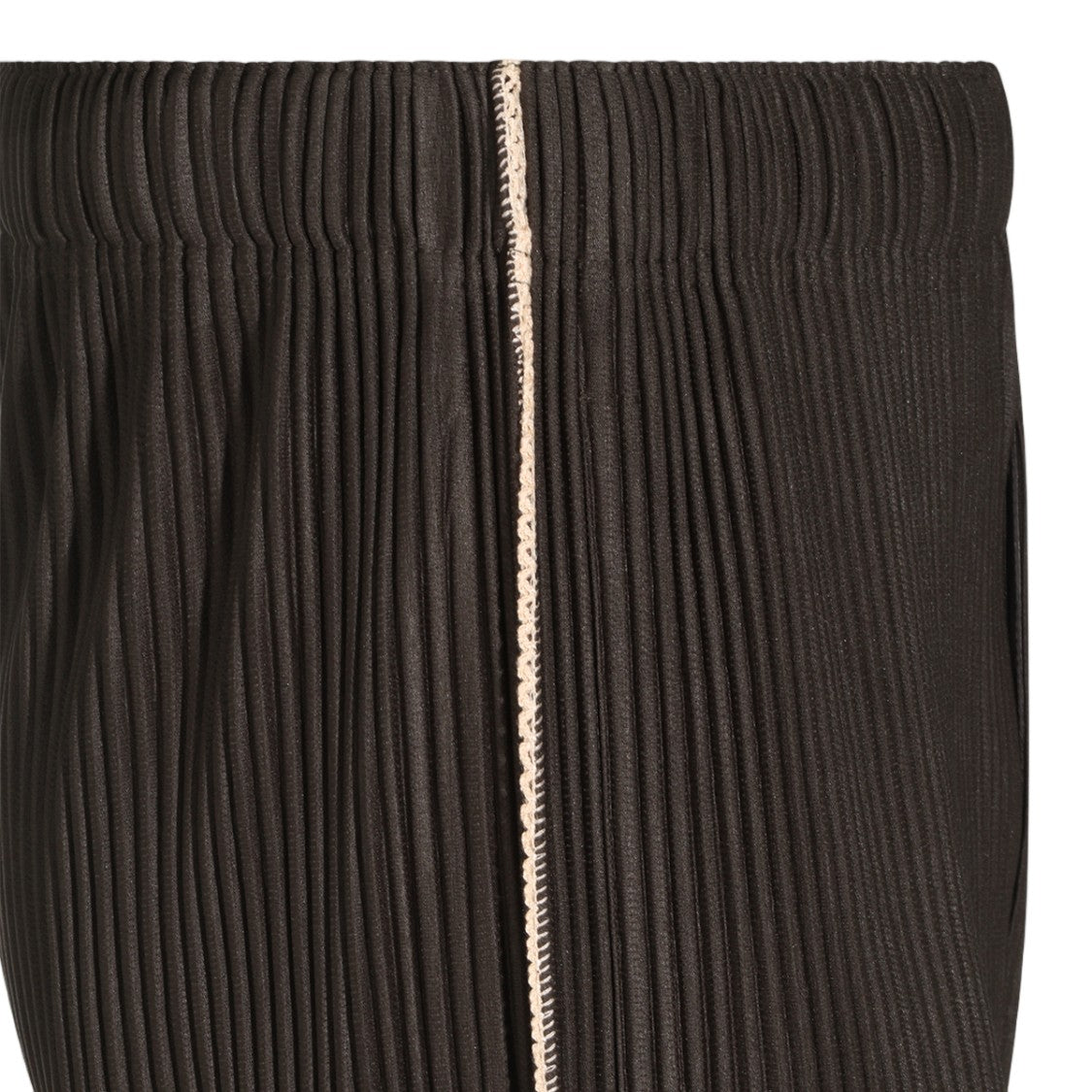Homme Plissé Issey Miyake Straight-Leg Trousers With Pleated Texture And Elastic Waistband