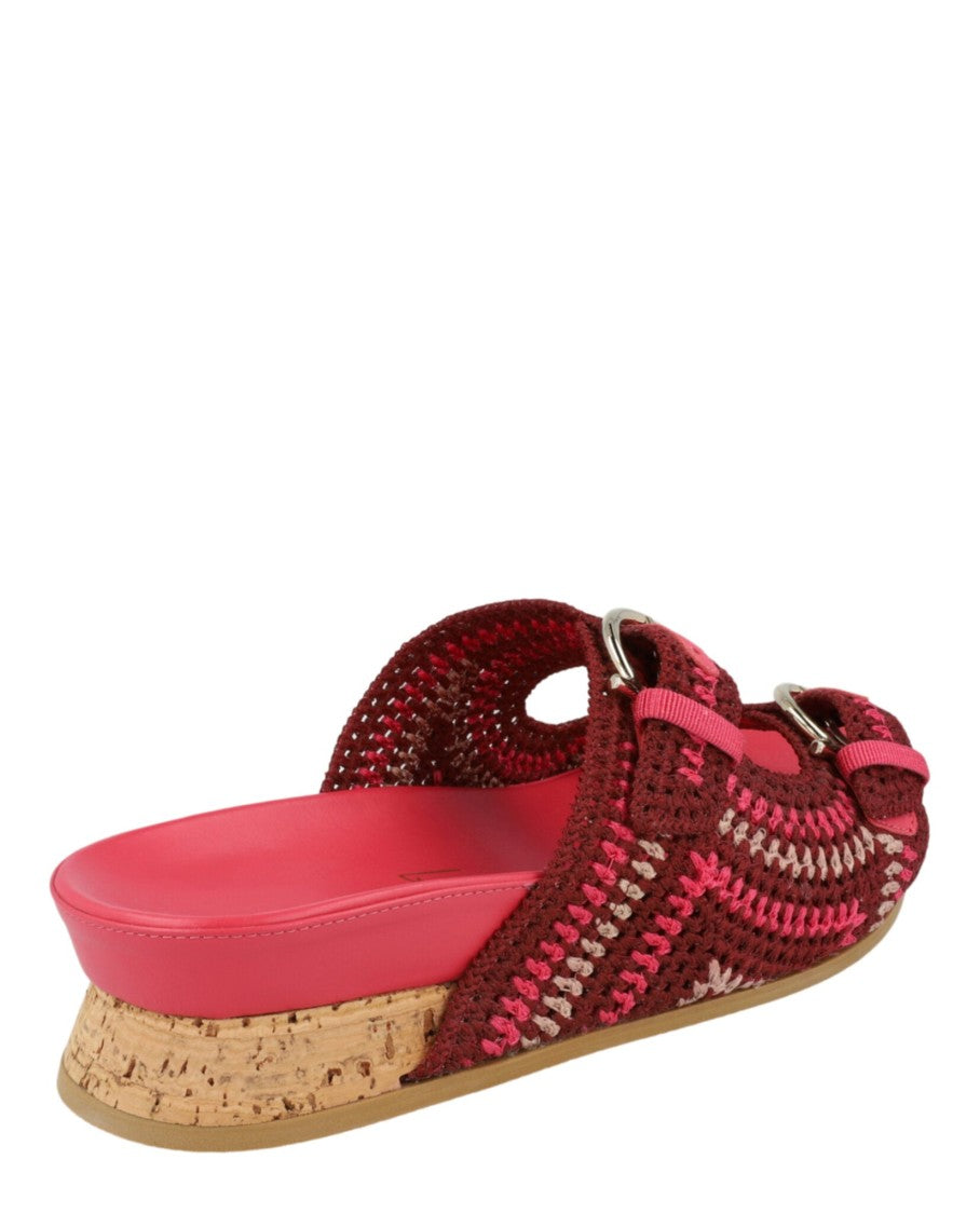 Ferragamo Shaula Crochet Sandals