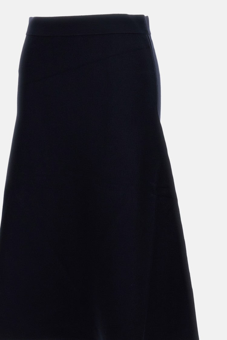 Max Mara High-Waisted Flared Skirt With Smooth Finish