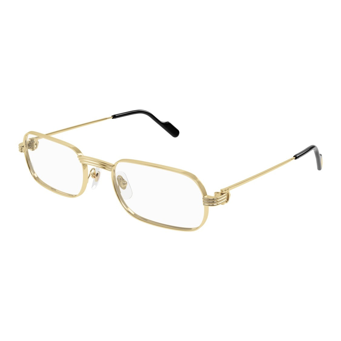 Cartier Ct0556o Rectangular Metal Eyeglasses