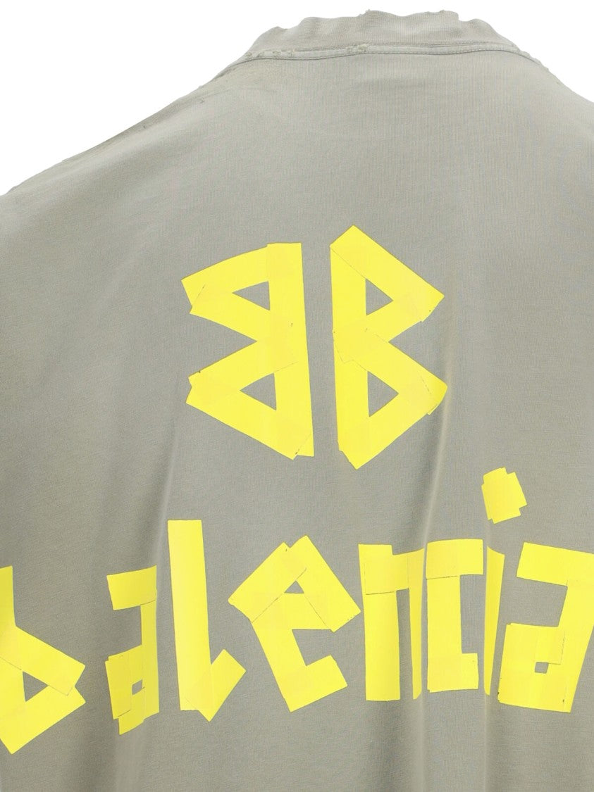 Balenciaga "Tape Type" T-Shirt – Grey