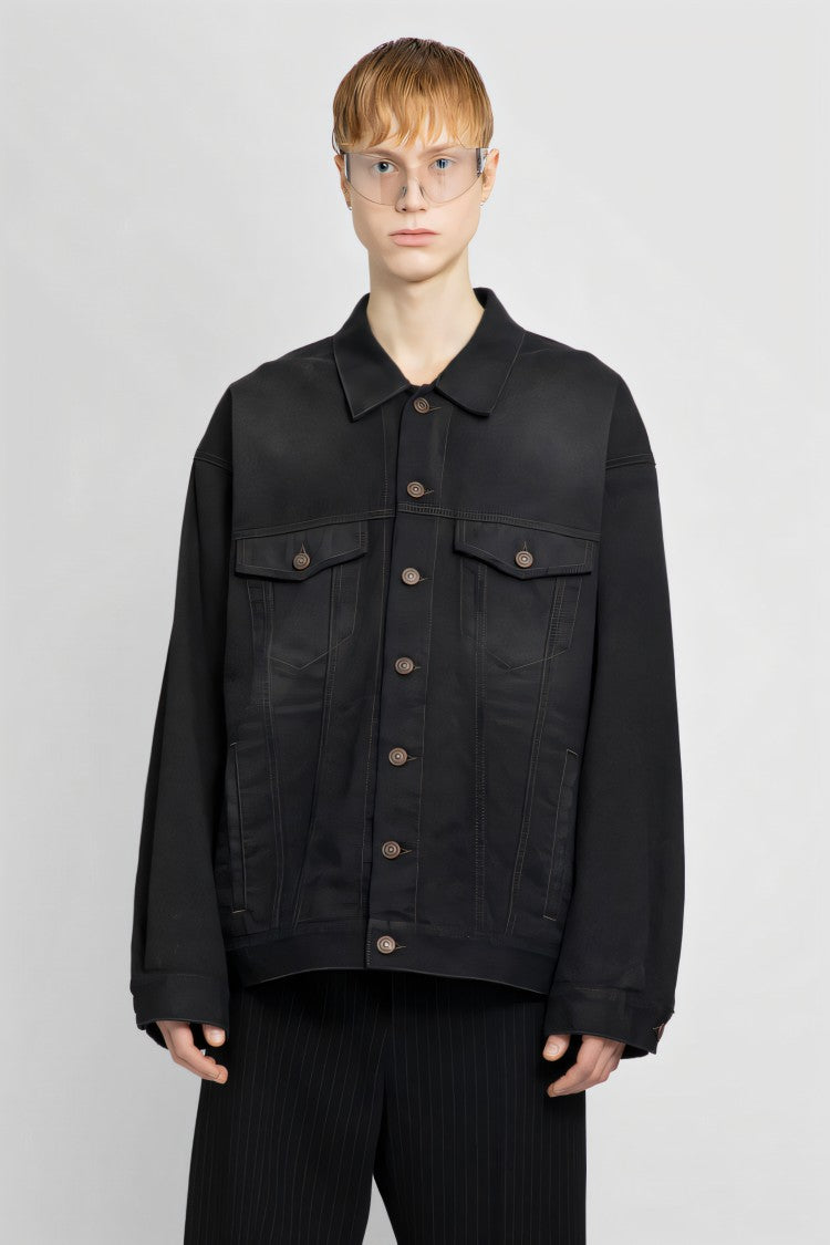 Balenciaga Oversized Black Denim Jacket