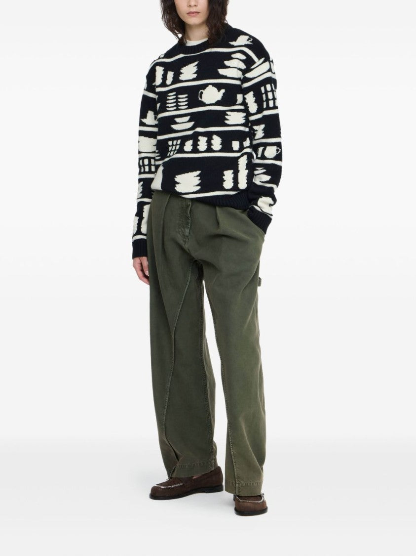 J. W. Anderson Knit Sweater With Kitchenware Motifs