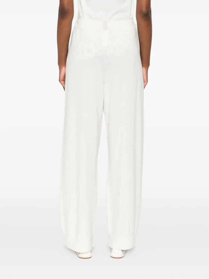Fabiana Filippi Wide-Leg Trousers With Pleated Front And Clean Waistband