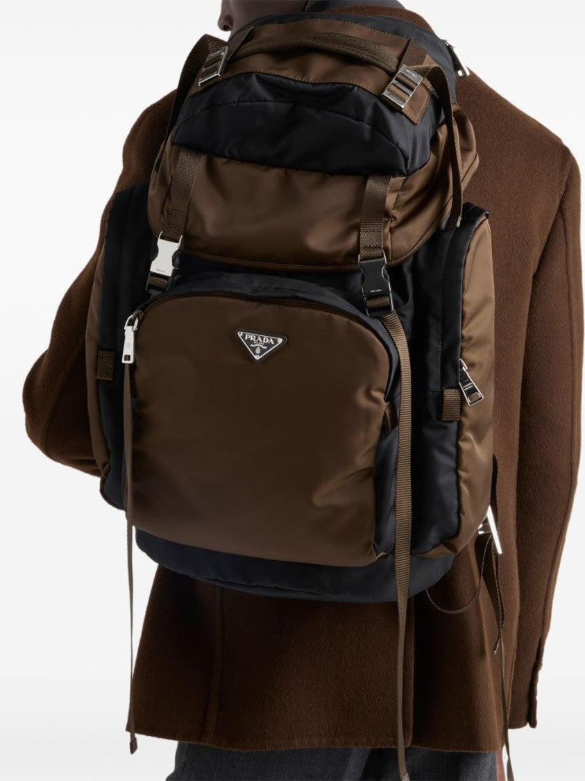 Prada Black Spacious Re-Nylon Harness Backpack