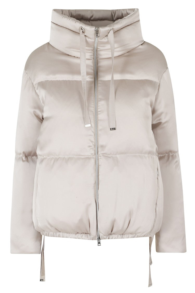 Herno Chantilly High Neck Elastic Waistband Polyester Down Jacket