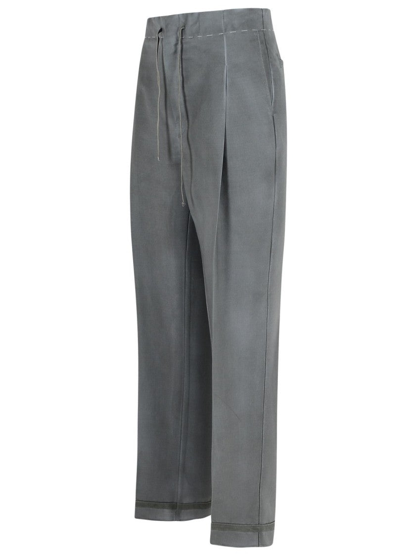 Maison Margiela Grey Mohair Blend Trousers