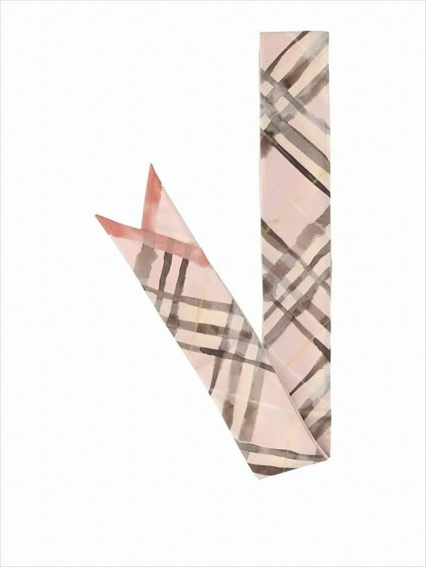 Burberry Pastel Pink Silk Scarf