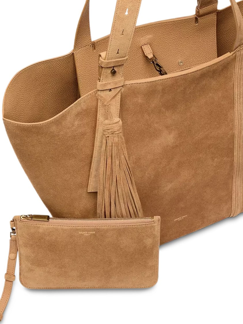 Golden Goose Brown Suede Tote Bag