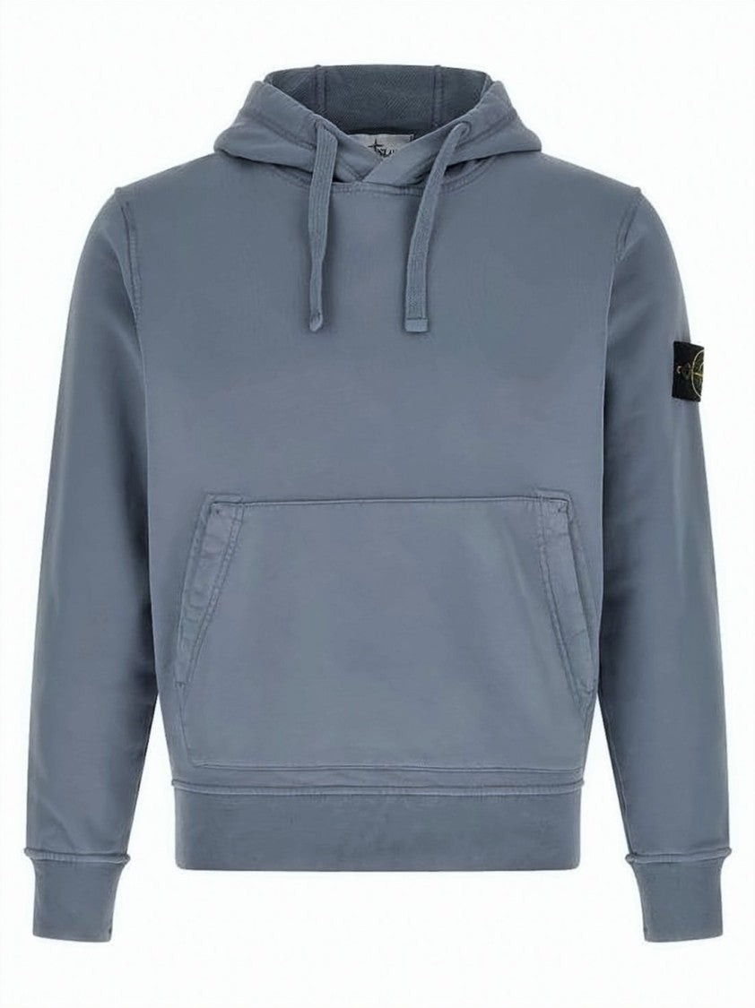 Stone Island Relaxed-Fit Blue Hoodie