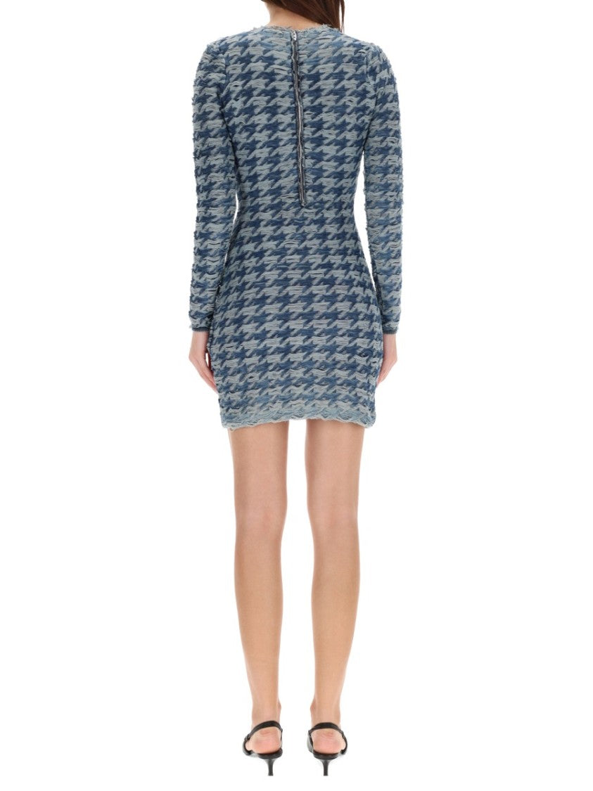 Diesel Houndstooth M-Halma Zipper Dress