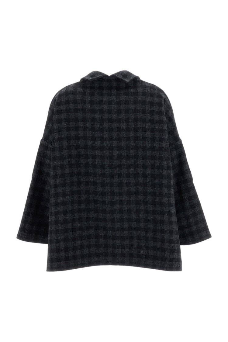 Daniela Gregis Multicolor Gladiolo Bianco Check Wool Jacket