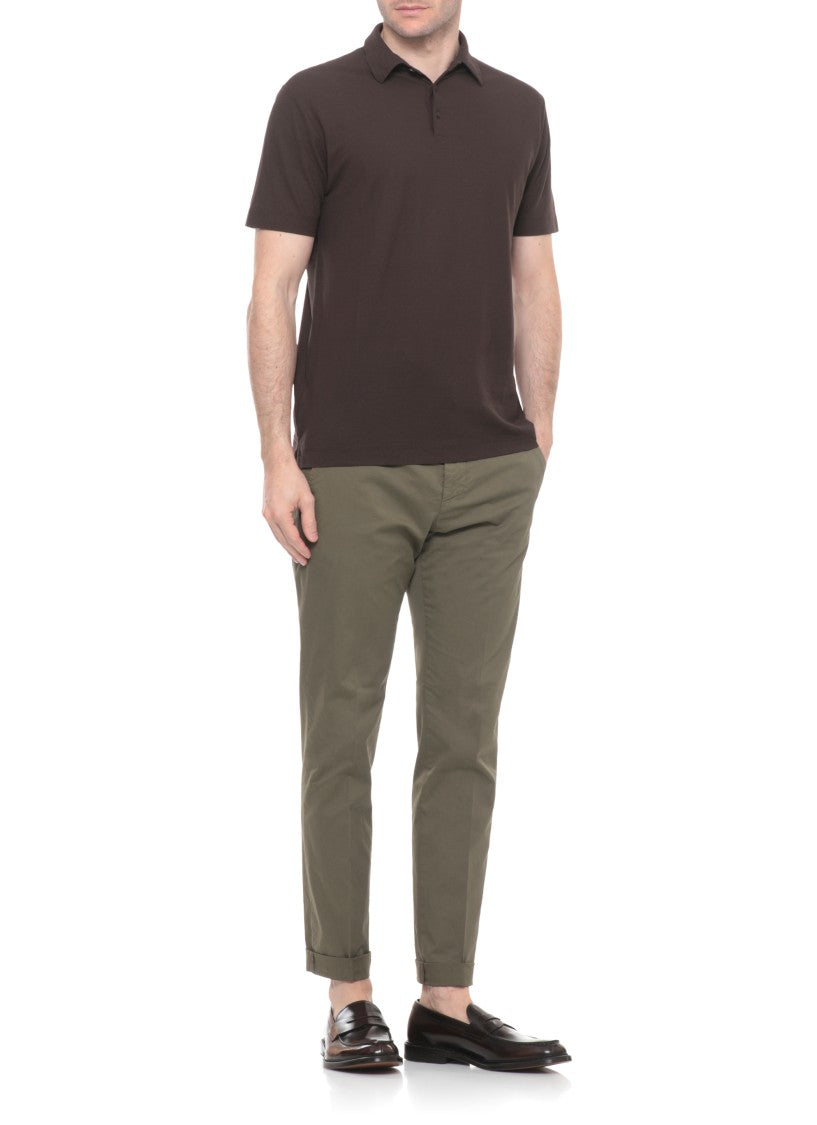 Dondup Green Gaubert Cotton Chino Pants