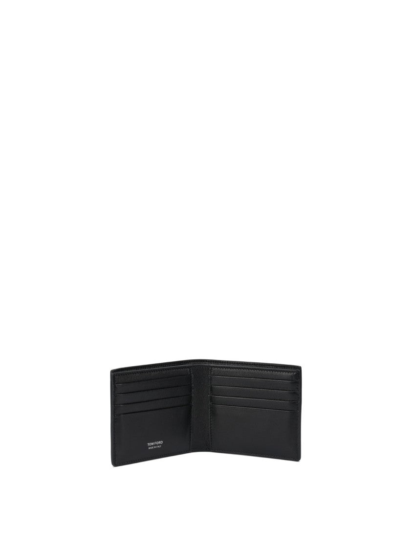 Tom Ford Textured Crocodile Pattern Bifold Wallet