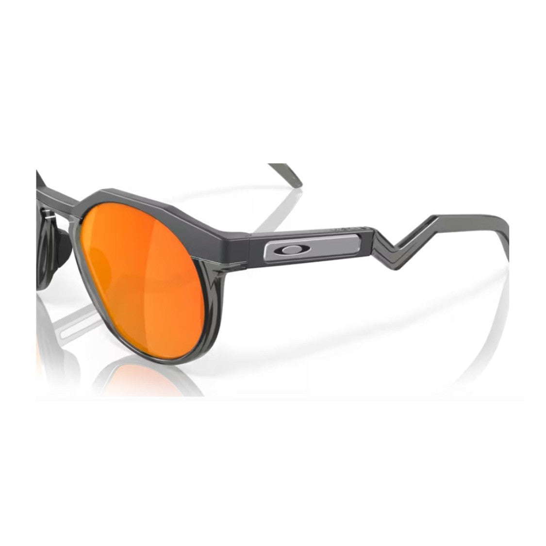 Oakley Carbon Black Hstn Geometric Round Sunglasses