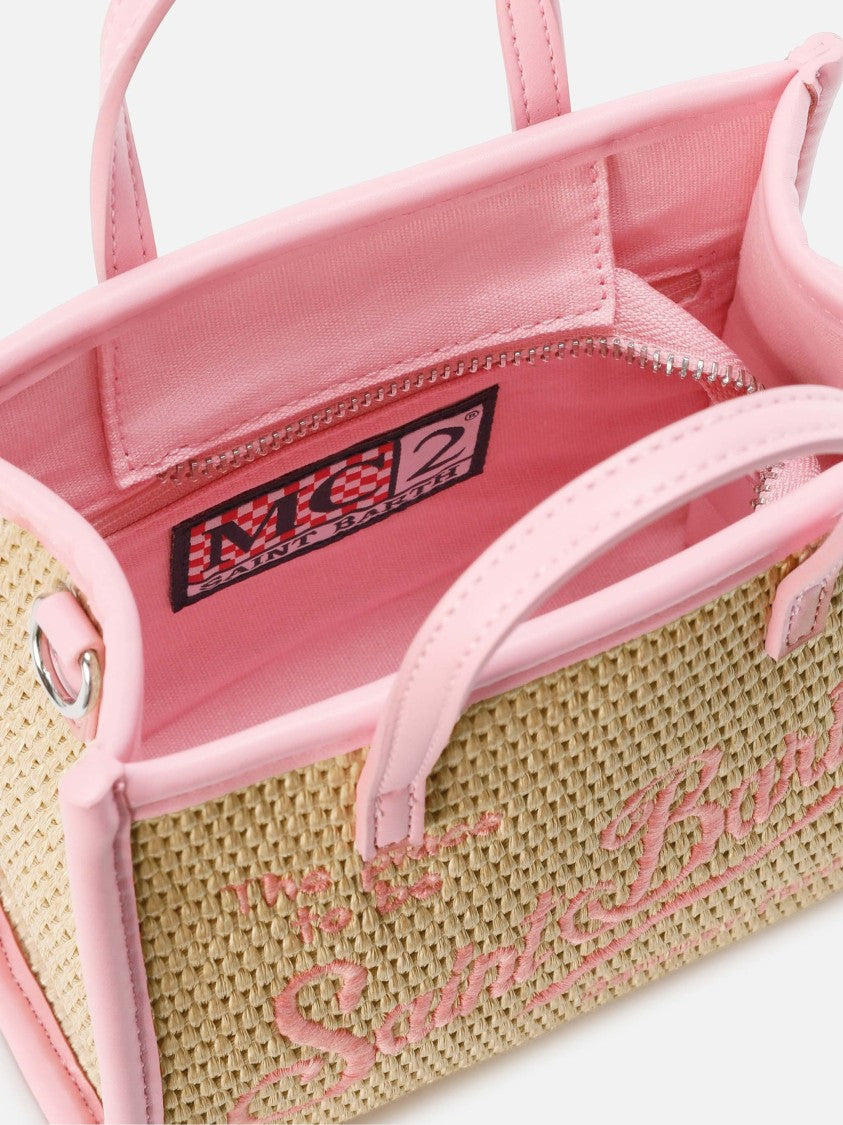 Mc2 Saint Barth Rectangular Tote Bag With Embroidered Logo