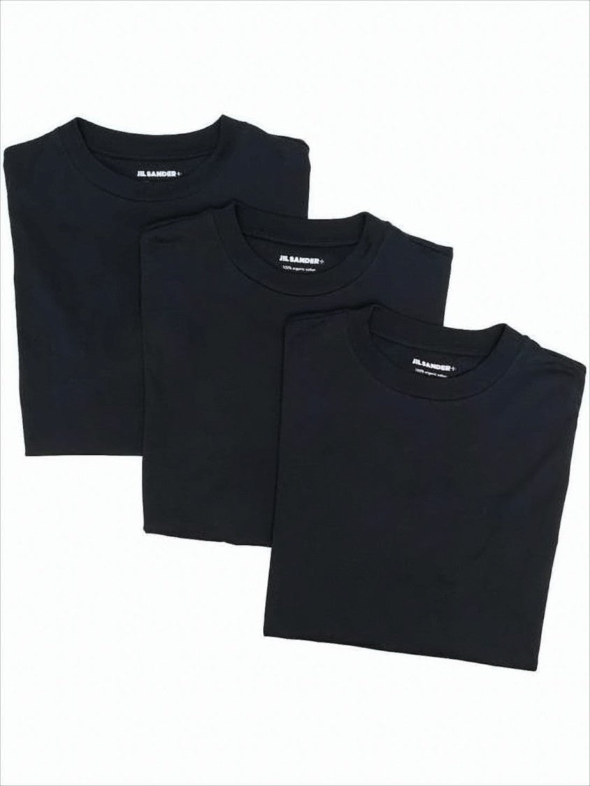 Jil Sander Plain Black Short-Sleeve T-Shirt Set