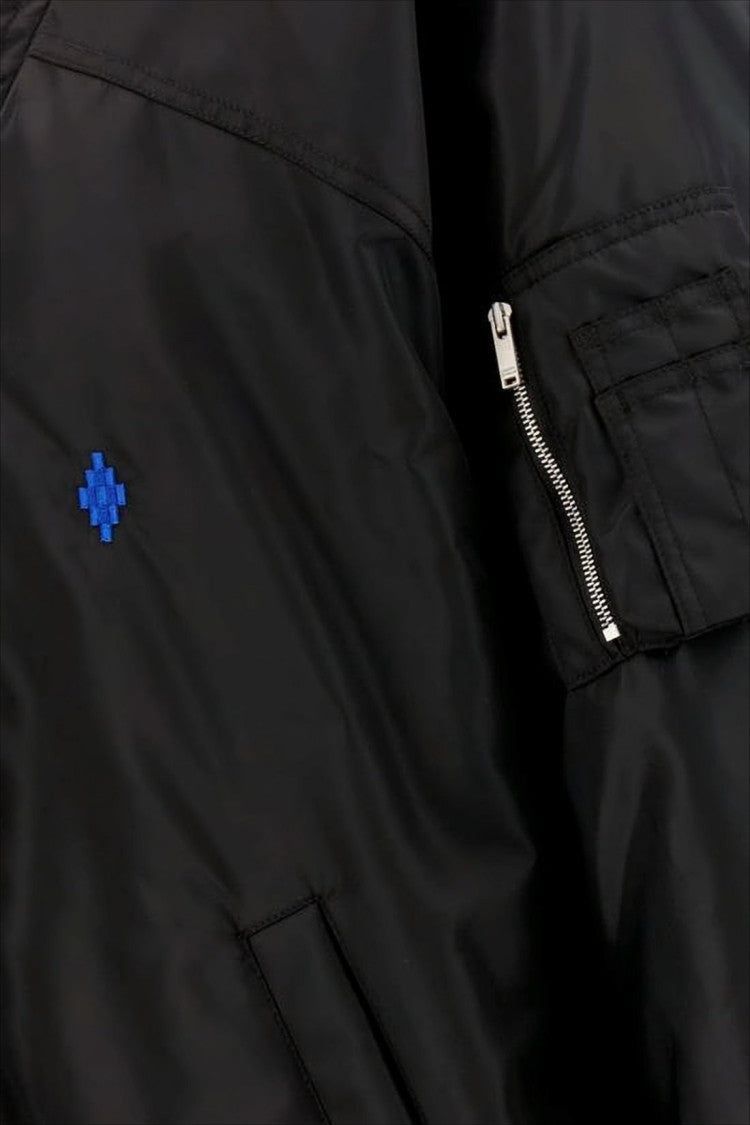 Marcelo Burlon V-Neck Cropped Black Jacket