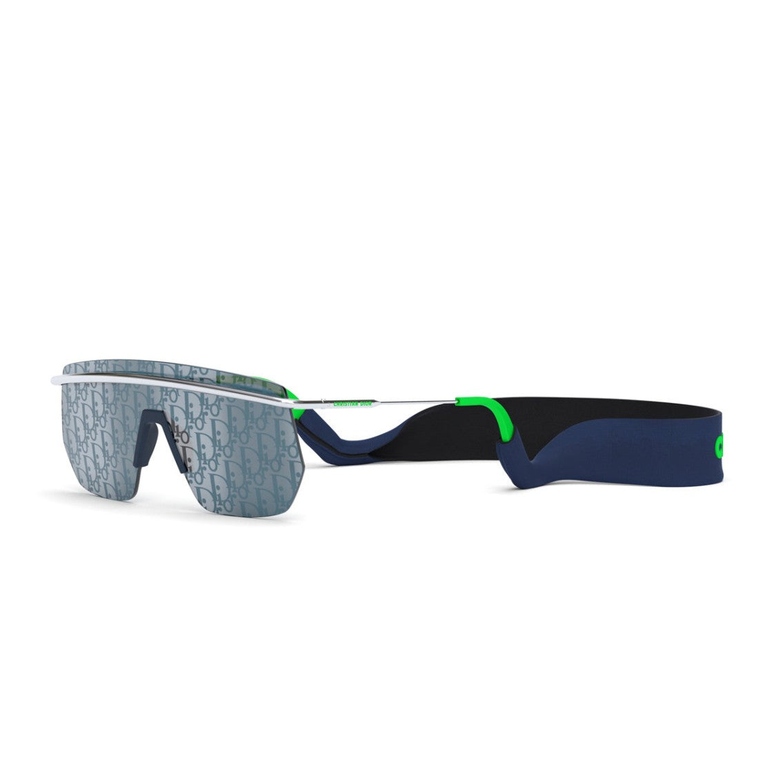 Dior Silver Dior Motion M1i Geometric Sunglasses