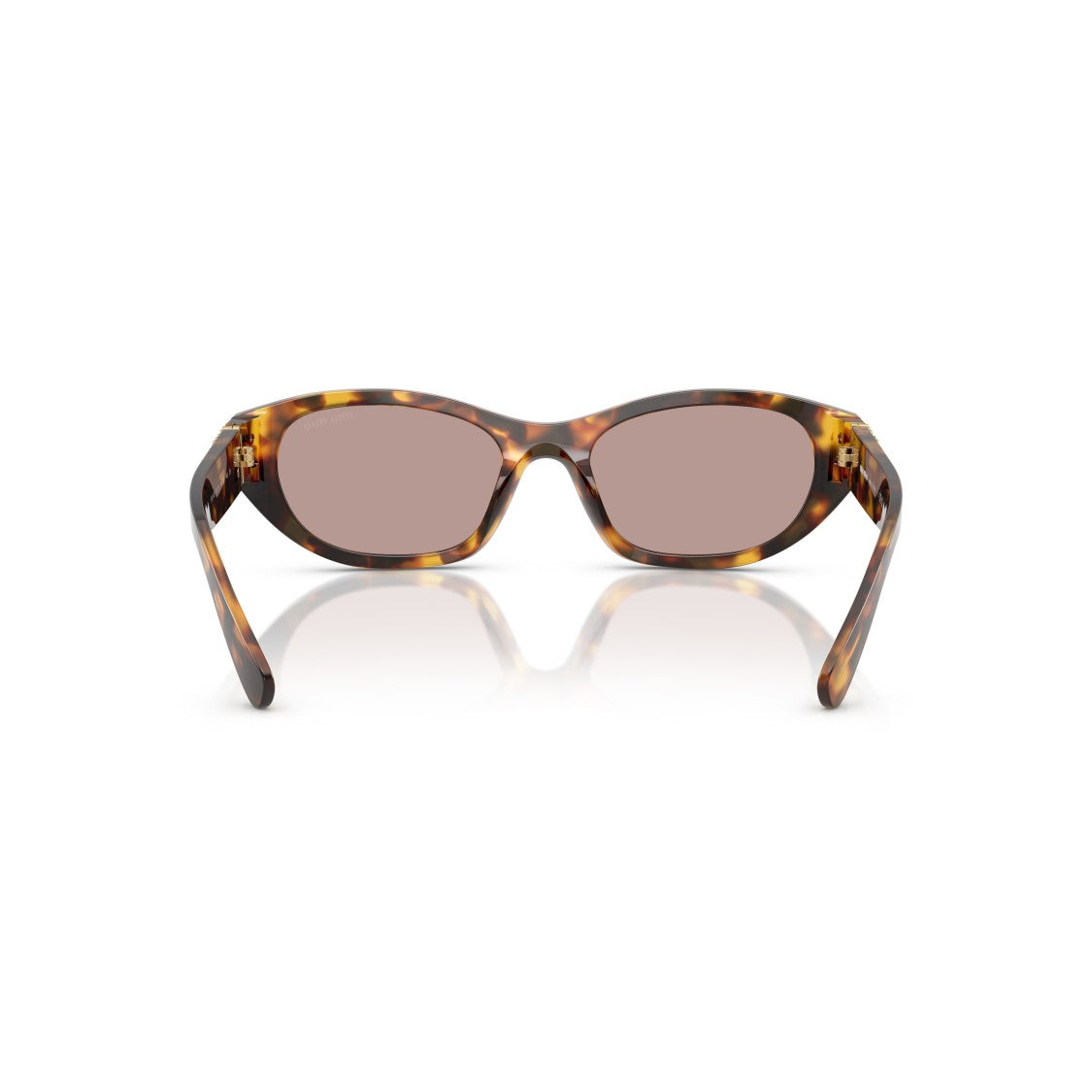 Miu Miu 0Mu A03s Tortoiseshell Oval Frame Sunglasses
