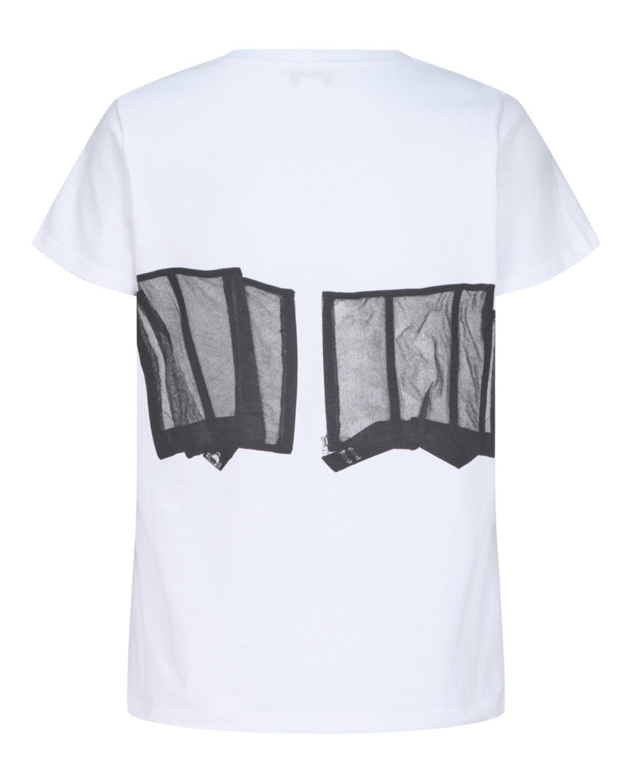 Alexander Mcqueen Lace Corset T-Shirt