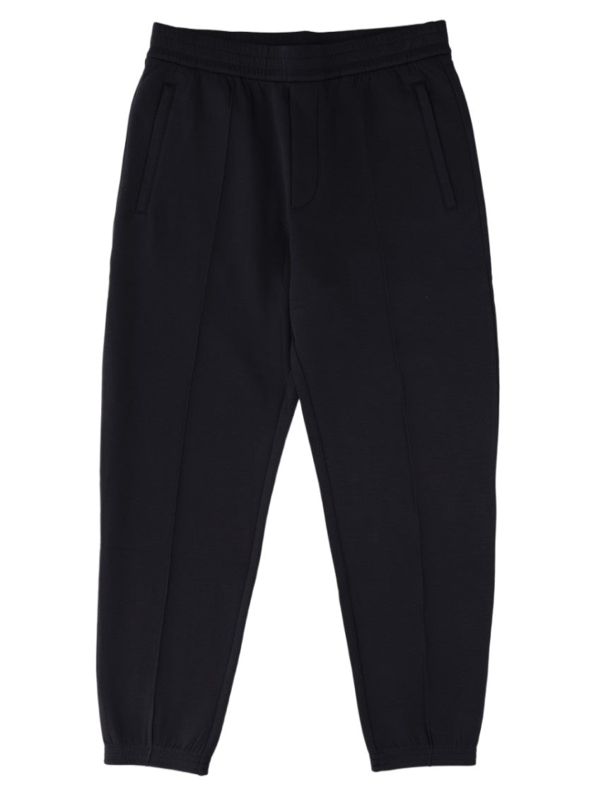 Emporio Armani Relaxed Fit Trousers With Tapered Legs And Logo Detail