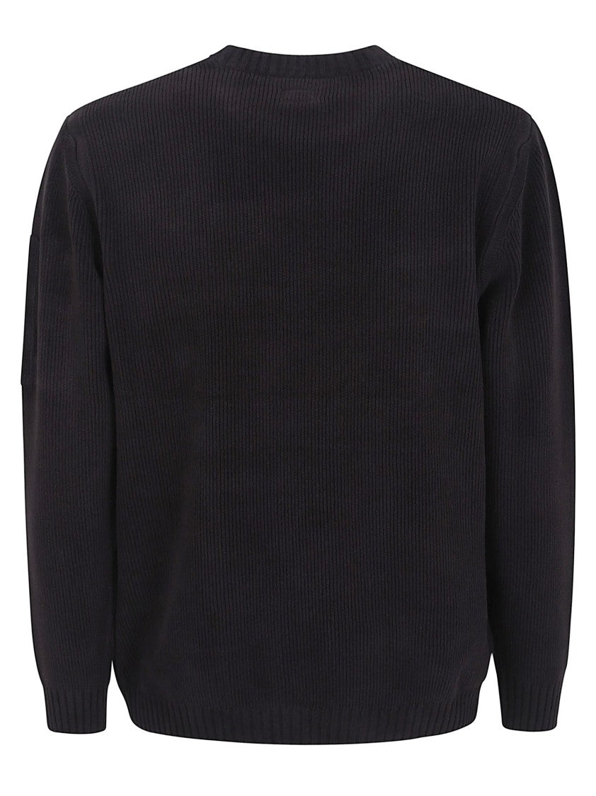 C.P. Company Knitwear Crew Neck In Chenille Cotton
