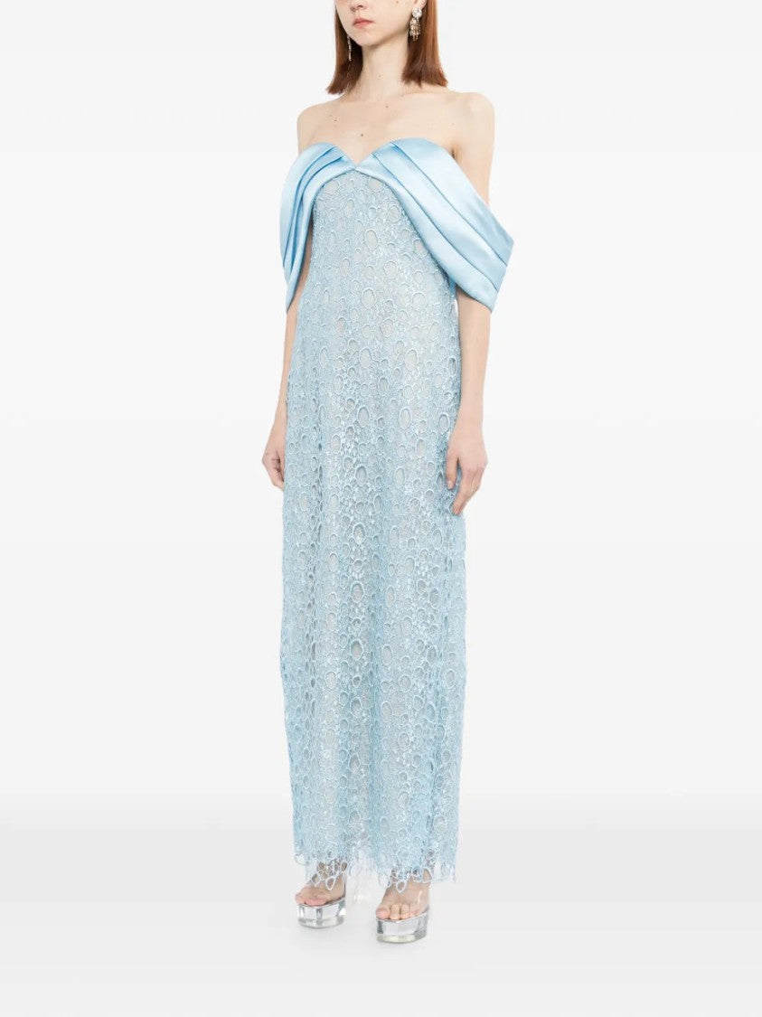 Saiid Kobeisy Midi Guipure Dress