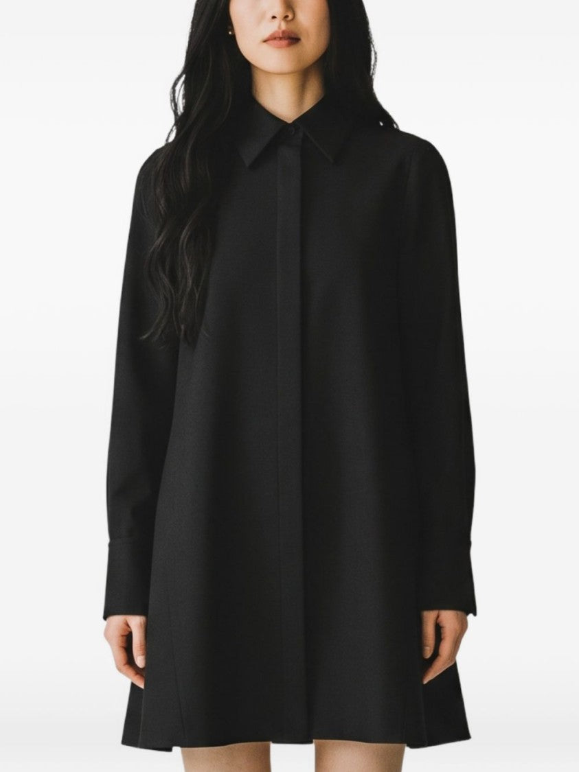 Alaïa Flared Pointed Collar Mini Dress